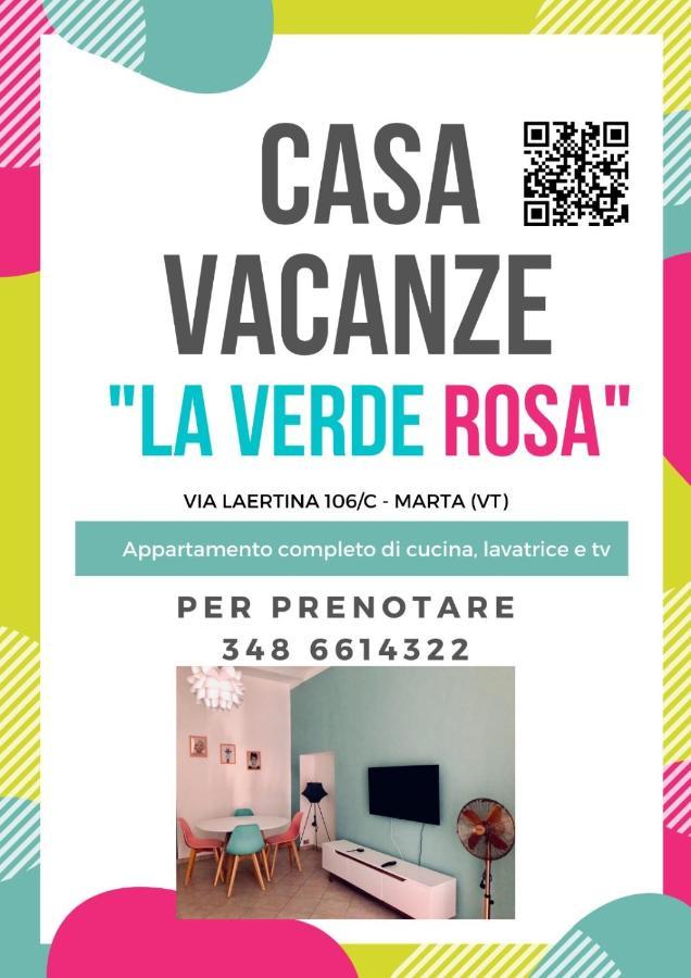 La Verde Rosa - Casa Vacanze A Due Passi Dal Lago Марта Экстерьер фото